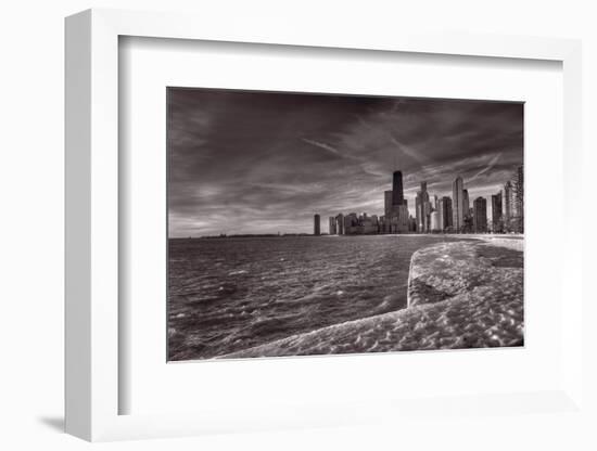 Chicago Sunrise BW-Steve Gadomski-Framed Photographic Print