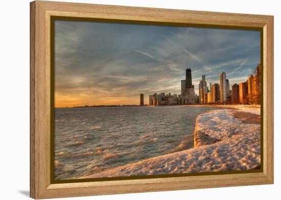 Chicago Sunrise-Steve Gadomski-Framed Premier Image Canvas