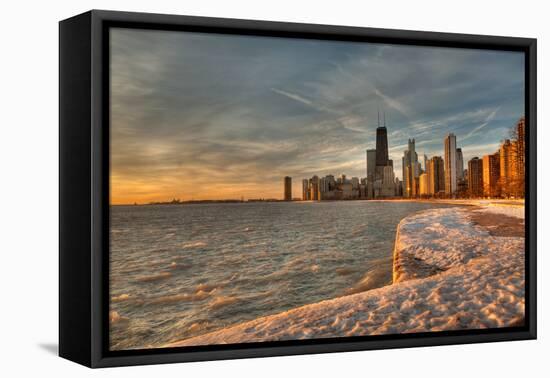 Chicago Sunrise-Steve Gadomski-Framed Premier Image Canvas