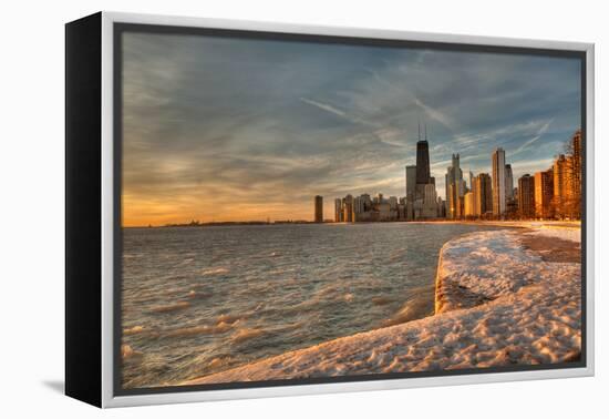 Chicago Sunrise-Steve Gadomski-Framed Premier Image Canvas