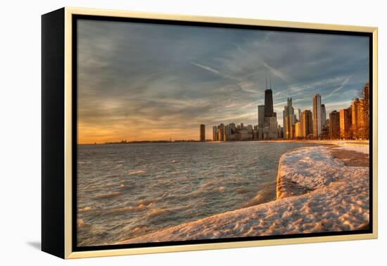 Chicago Sunrise-Steve Gadomski-Framed Premier Image Canvas