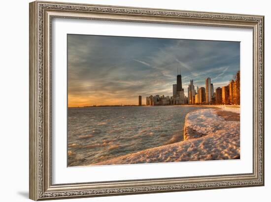 Chicago Sunrise-Steve Gadomski-Framed Photographic Print