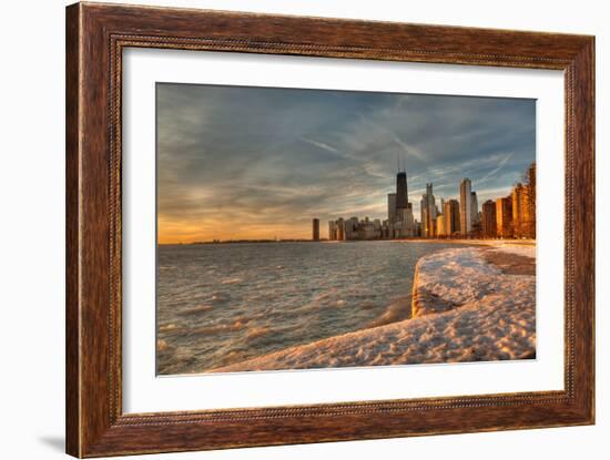 Chicago Sunrise-Steve Gadomski-Framed Photographic Print