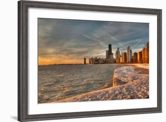 Chicago Sunrise-Steve Gadomski-Framed Photographic Print