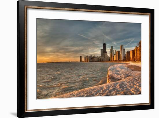 Chicago Sunrise-Steve Gadomski-Framed Photographic Print