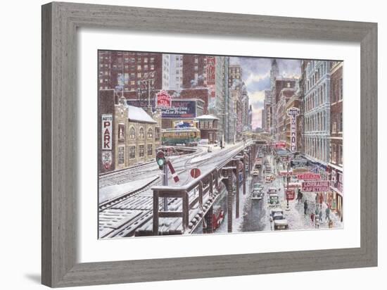 Chicago, The Loop-Stanton Manolakas-Framed Giclee Print