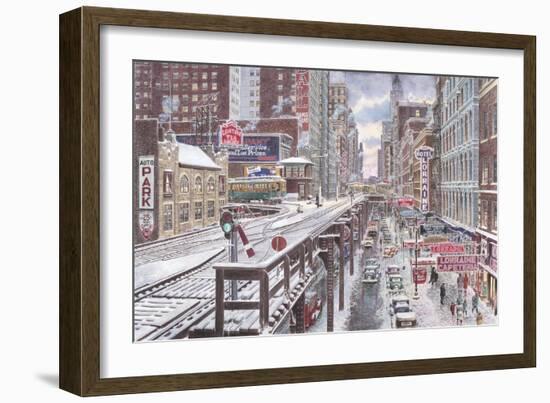 Chicago, The Loop-Stanton Manolakas-Framed Giclee Print