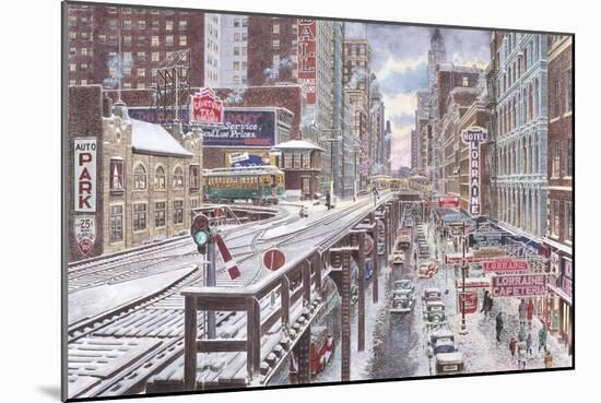 Chicago, The Loop-Stanton Manolakas-Mounted Giclee Print