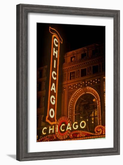 Chicago Theater, Chicago, Illinois-null-Framed Photographic Print