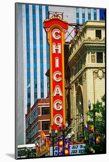 Chicago Theater, Chicago, Illinois-null-Mounted Photographic Print