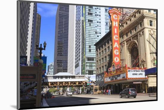 Chicago Theater, State Street, Chicago, Illinois, United States of America, North America-Amanda Hall-Mounted Photographic Print