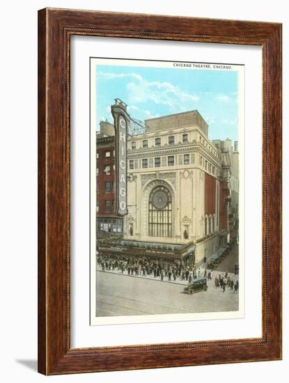 Chicago Theatre, Chicago, Illinois-null-Framed Art Print