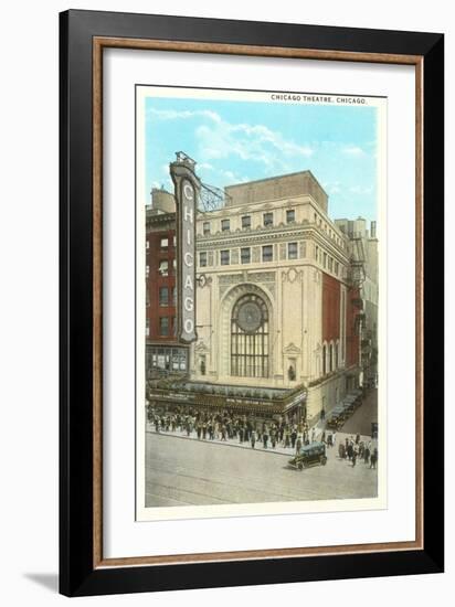 Chicago Theatre, Chicago, Illinois-null-Framed Art Print