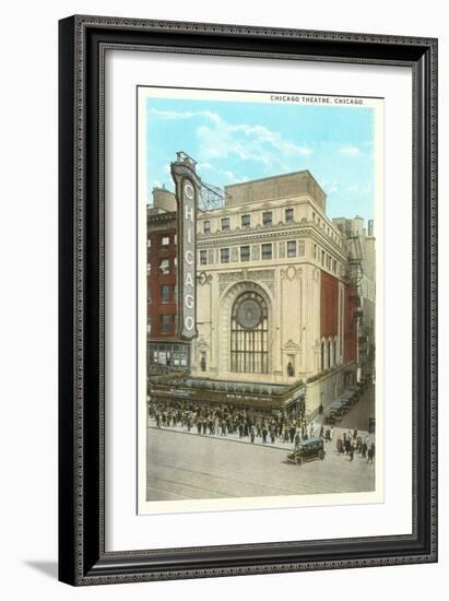 Chicago Theatre, Chicago, Illinois-null-Framed Art Print