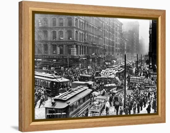 Chicago: Traffic, 1909-Frank M. Hallenbeck-Framed Premier Image Canvas