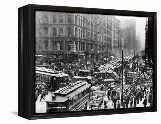Chicago: Traffic, 1909-Frank M. Hallenbeck-Framed Premier Image Canvas