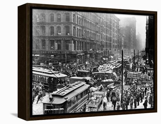 Chicago: Traffic, 1909-Frank M. Hallenbeck-Framed Premier Image Canvas