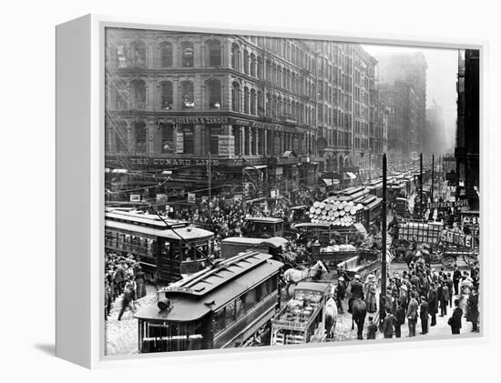 Chicago: Traffic, 1909-Frank M. Hallenbeck-Framed Premier Image Canvas