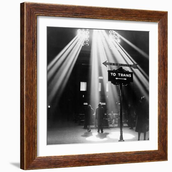 Chicago: Union Station, 1943-Jack Delano-Framed Giclee Print