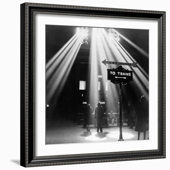 Chicago: Union Station, 1943-Jack Delano-Framed Giclee Print