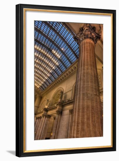 Chicago Union Station Column-Steve Gadomski-Framed Photographic Print