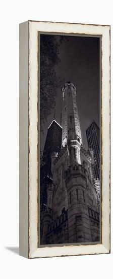 Chicago Water Tower Panorama B W-Steve Gadomski-Framed Premier Image Canvas