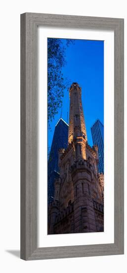 Chicago Water Tower Panorama-Steve Gadomski-Framed Photographic Print