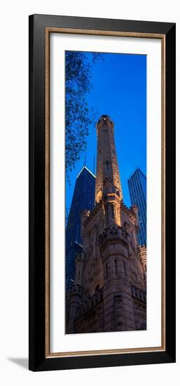 Chicago Water Tower Panorama-Steve Gadomski-Framed Photographic Print