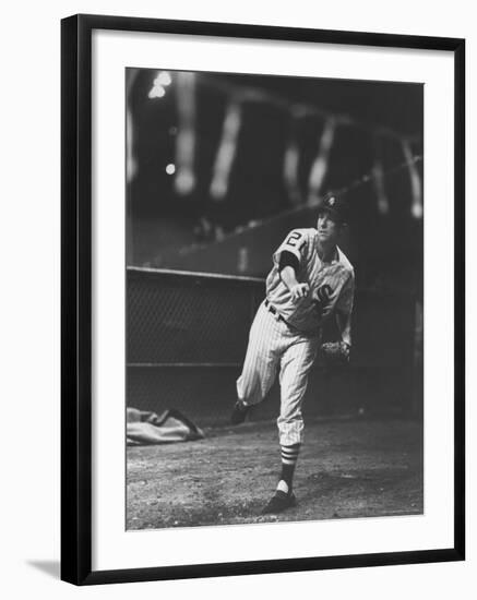 Chicago White Sox Player, Gerry Staley in Action-Francis Miller-Framed Premium Photographic Print