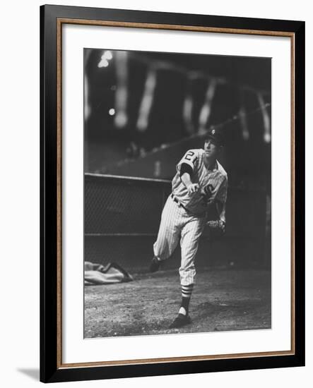 Chicago White Sox Player, Gerry Staley in Action-Francis Miller-Framed Premium Photographic Print