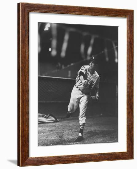 Chicago White Sox Player, Gerry Staley in Action-Francis Miller-Framed Premium Photographic Print