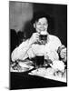 Chicago Worker Enjoys a Saloon Lunch That Provided Free Food to Go with the Purchased Beer, ca 1920-null-Mounted Photo