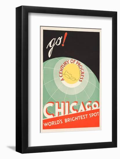 Chicago. World's brightest spot. Go!-The Cuneo Press-Framed Art Print