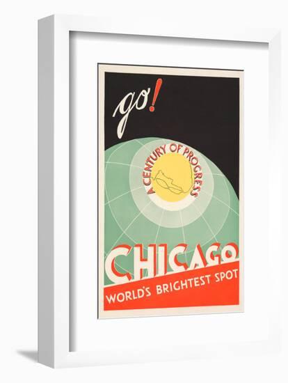 Chicago. World's brightest spot. Go!-The Cuneo Press-Framed Art Print