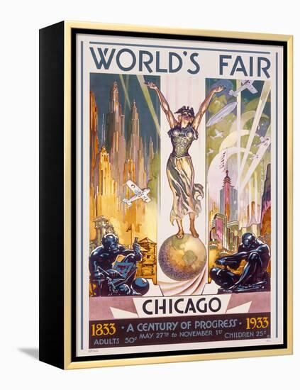 Chicago Worlds Fair, 1933-Glen C. Sheffer-Framed Stretched Canvas