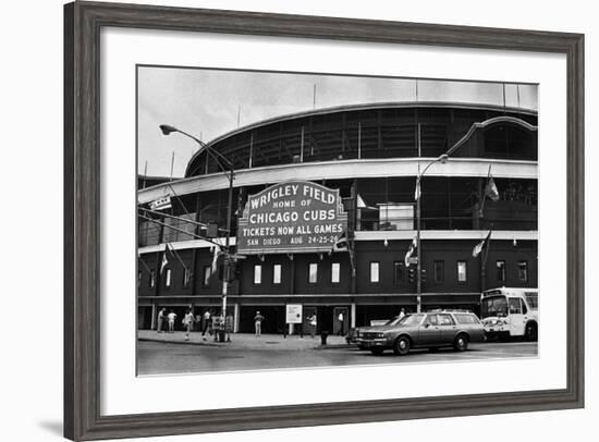 Chicago: Wrigley Field--Framed Giclee Print