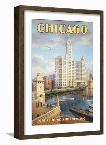 Chicago-Kerne Erickson-Framed Premium Giclee Print