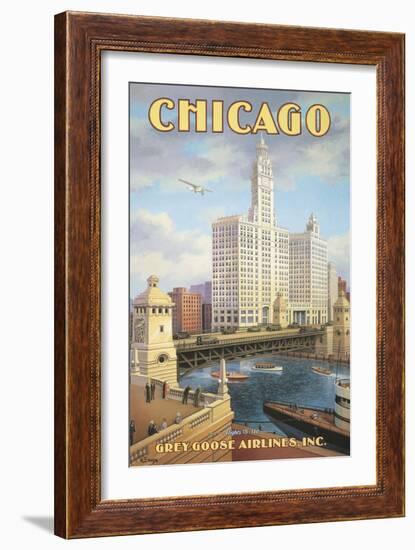 Chicago-Kerne Erickson-Framed Premium Giclee Print