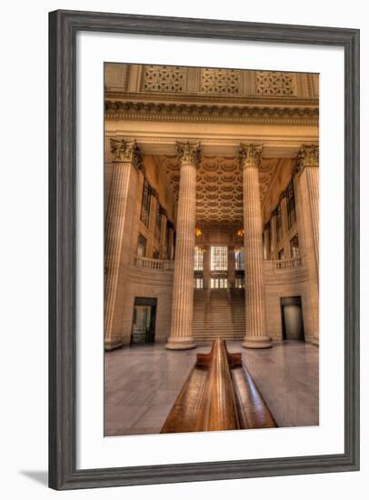 Chicagos Union Station Waiting Hall-Steve Gadomski-Framed Photographic Print