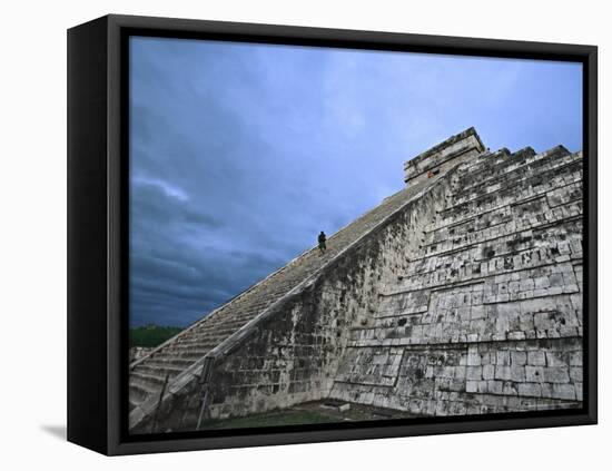 Chichen Itza Castle, El Castillo de Chichen Itza, Mexico-Charles Sleicher-Framed Premier Image Canvas