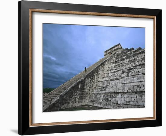 Chichen Itza Castle, El Castillo de Chichen Itza, Mexico-Charles Sleicher-Framed Photographic Print