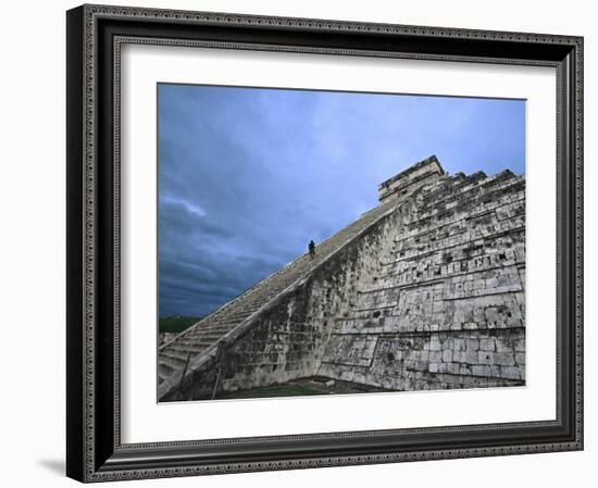 Chichen Itza Castle, El Castillo de Chichen Itza, Mexico-Charles Sleicher-Framed Photographic Print