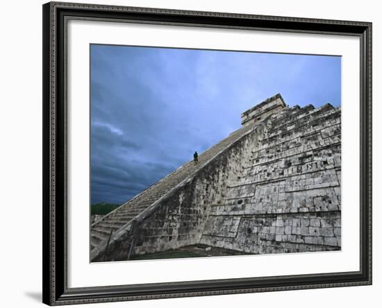 Chichen Itza Castle, El Castillo de Chichen Itza, Mexico-Charles Sleicher-Framed Photographic Print