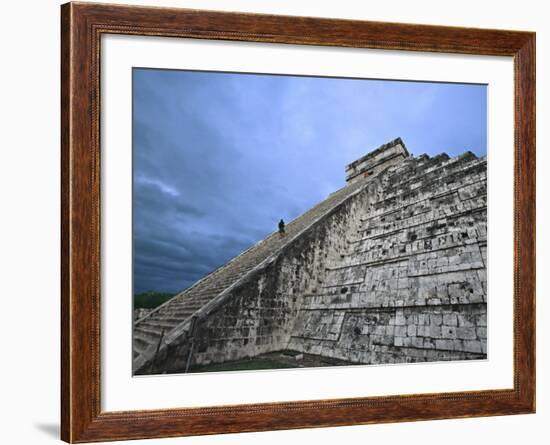 Chichen Itza Castle, El Castillo de Chichen Itza, Mexico-Charles Sleicher-Framed Photographic Print