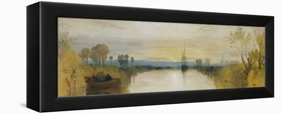 Chichester Canal-J. M. W. Turner-Framed Premier Image Canvas