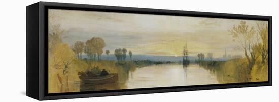 Chichester Canal-J. M. W. Turner-Framed Premier Image Canvas