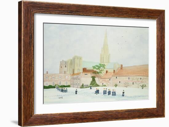 Chichester Cathedral and Visiting Choir-Judy Joel-Framed Giclee Print