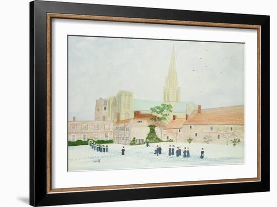 Chichester Cathedral and Visiting Choir-Judy Joel-Framed Giclee Print