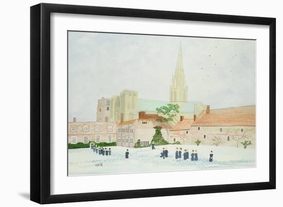 Chichester Cathedral and Visiting Choir-Judy Joel-Framed Giclee Print