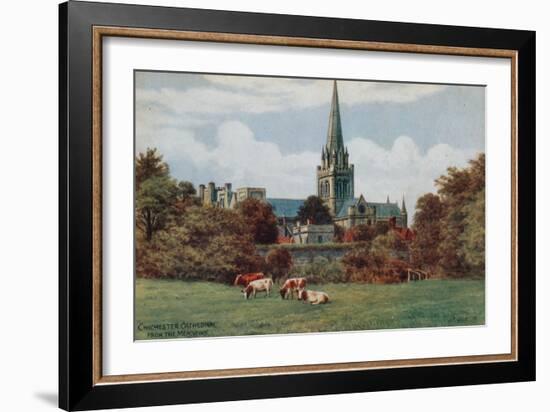 Chichester, Cathedral, from the Meadows-Alfred Robert Quinton-Framed Giclee Print